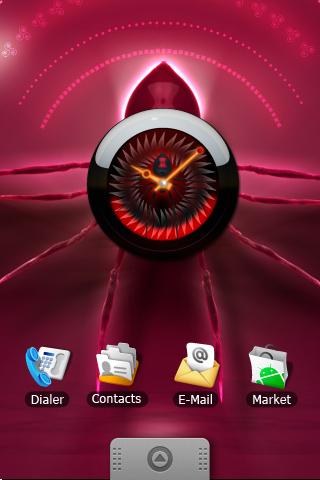 SPIDER  clock  widget Android Themes