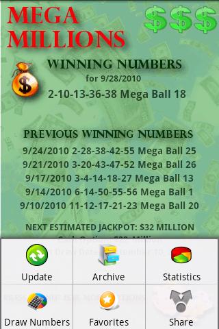 Mega Millions Powerball Android Lifestyle