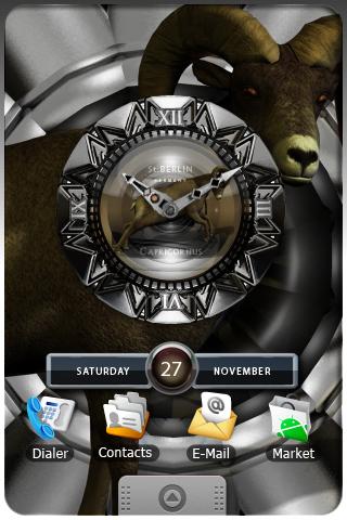 CAPRICORNUS Clock Widget Android Lifestyle