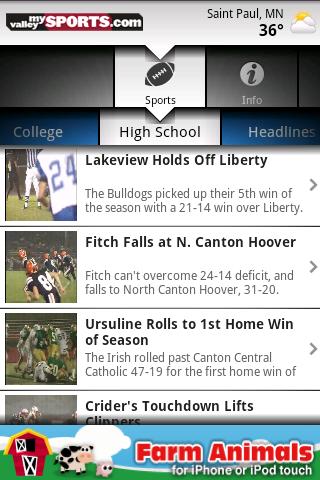My Valley Sports Mobile News Android News & Weather