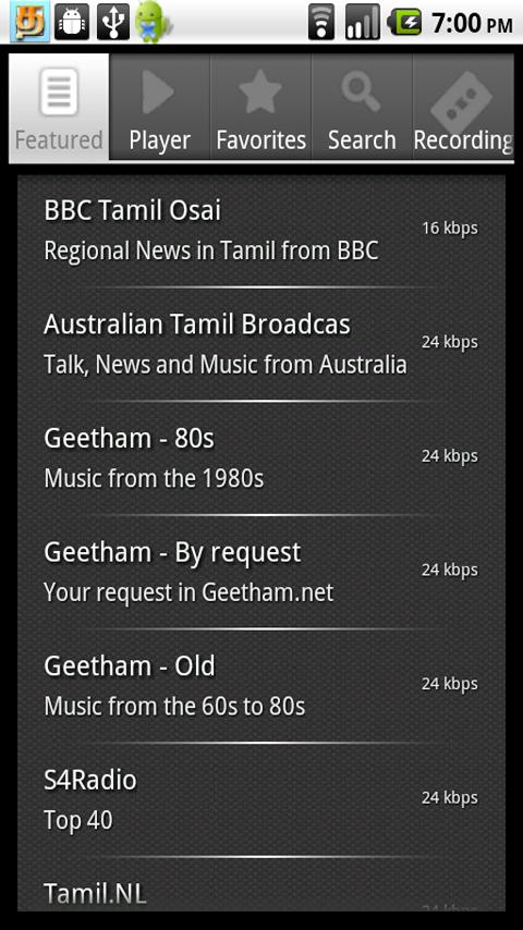 Tamil Vanoli Android Entertainment