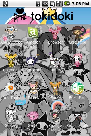 TokiDoki Theme Android Personalization