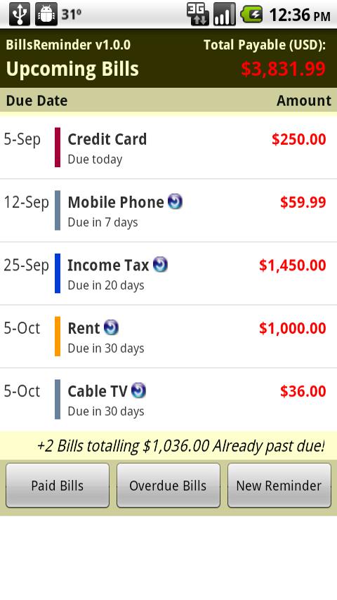 BillsReminder 1.0.4