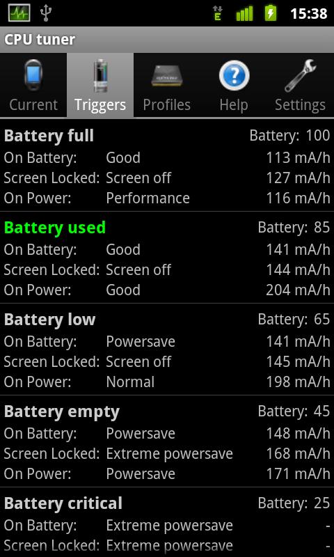 CPU tuner (Rooted phones) Android Tools