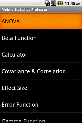 Mobile Statistics Professor Android Productivity