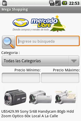 Mega Shopping p/MercadoLibre Android Shopping