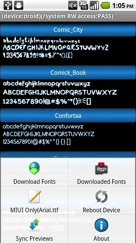Root System Font Installer Android Tools