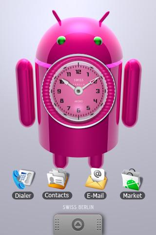 DROID PINK alarm clock themes Android Tools