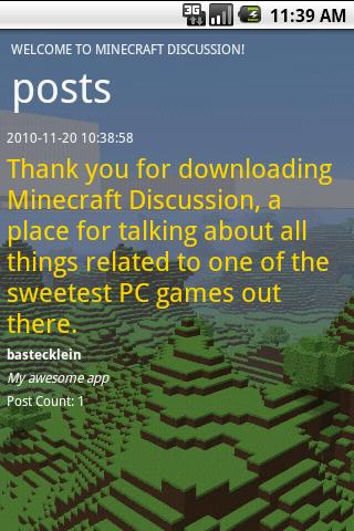 Minecraft Discussion Android Social