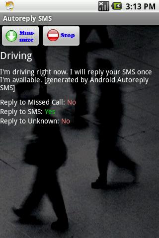 Autoreply SMS Android Productivity