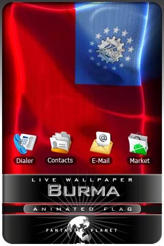 BURMA LIVE FLAG Android Themes