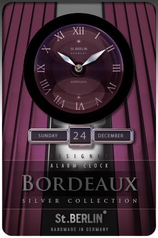 BORDEAUX ALARM Clock Widge Android Multimedia