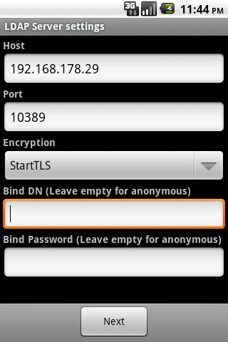 LDAP Sync Android Productivity