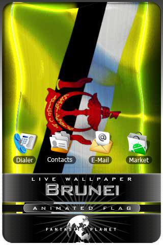 BRUNEI LIVE FLAG Android Themes