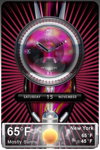 clock widget + weather widgets Android Entertainment