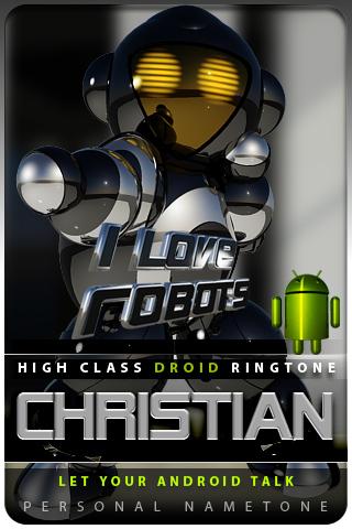 CHRISTIAN nametone droid