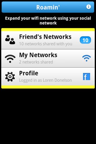 Roamin’ for Facebook Android Social