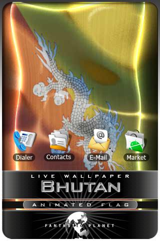 BHUTAN LIVE FLAG