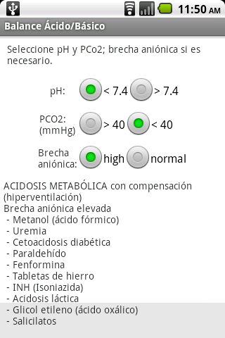 Balance Ácido/Básico Android Health