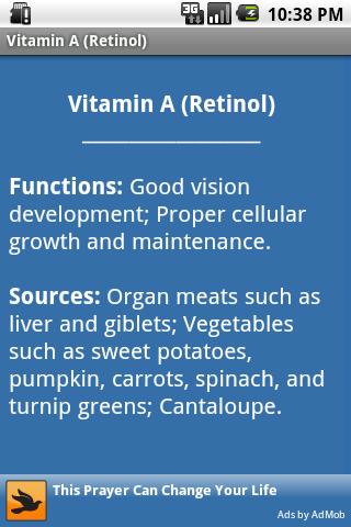Vitamins & Minerals Android Health