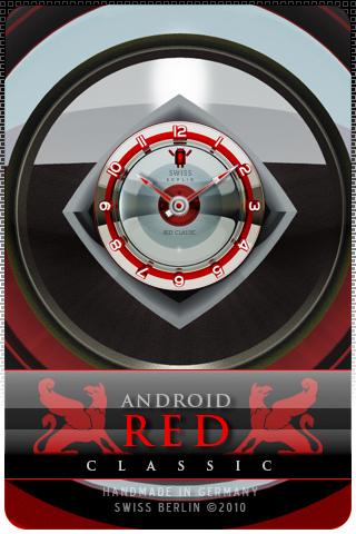 DROID RED alarm clock widget Android Multimedia