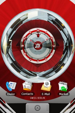DROID RED alarm clock widget Android Multimedia
