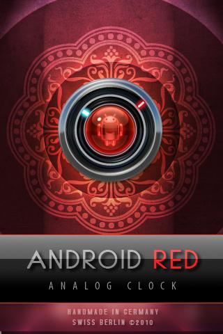 DROID RED alarm clock theme Android Multimedia
