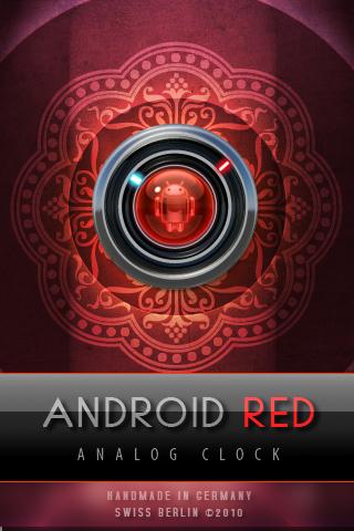 DROID RED alarm clock theme