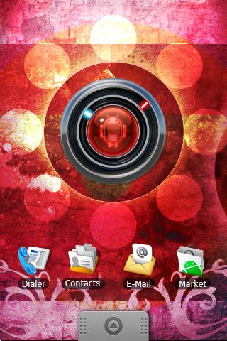 DROID RED alarm clock theme Android Multimedia