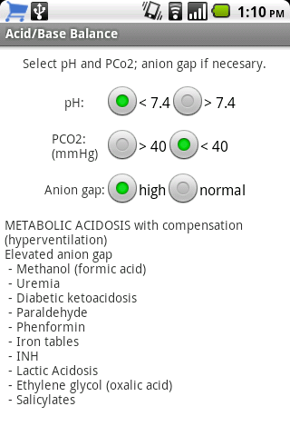 Acid-Base Balance Android Health