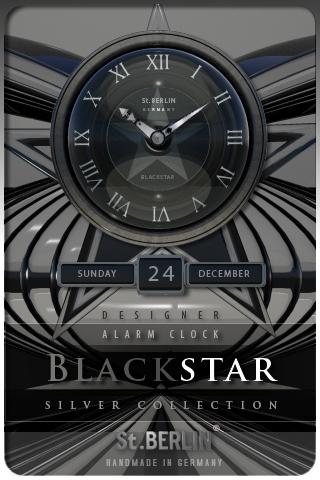 BLACK STAR alarm clock widget Android Entertainment