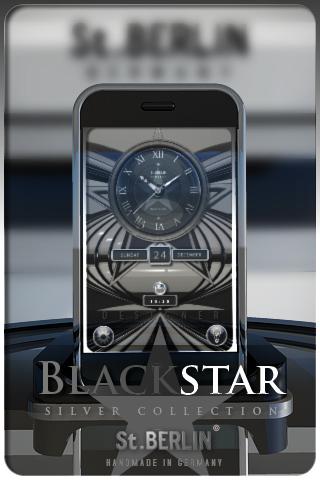 BLACK STAR alarm clock widget Android Entertainment