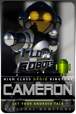 CAMERON nametone droid Android Multimedia