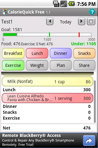 CalorieQuick Free Android Health