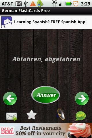 Flashcards – German Android Reference