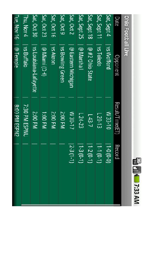 Ohio Football Live Android Sports