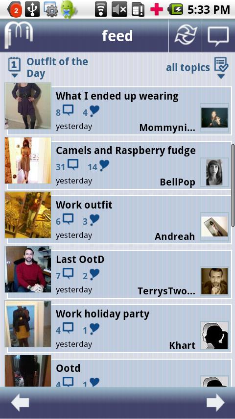 triMirror Fashion Android Lifestyle