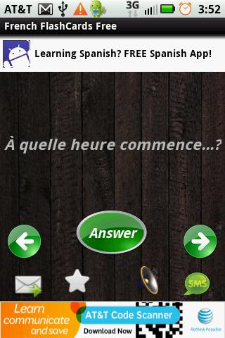 Flashcards – French Android Reference