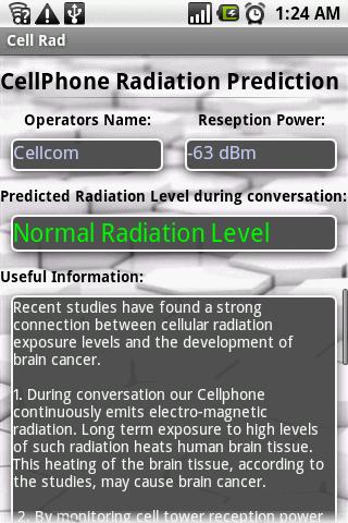 Cell Rad Android Communication