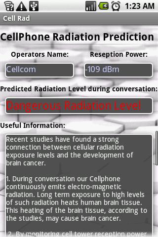 Cell Rad Android Communication