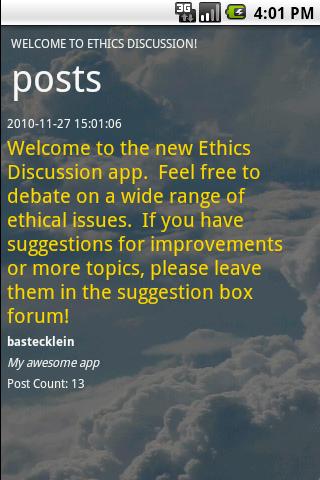 Ethics Discussion Android Social