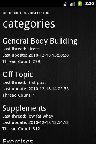 Body Building Discussion Android Social