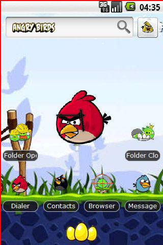 Angry Birds HD Theme 3D Android Themes