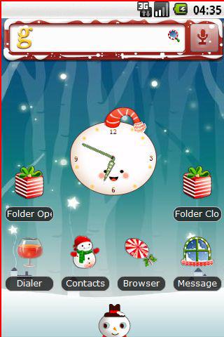 Cartoon Winter Theme Android Themes