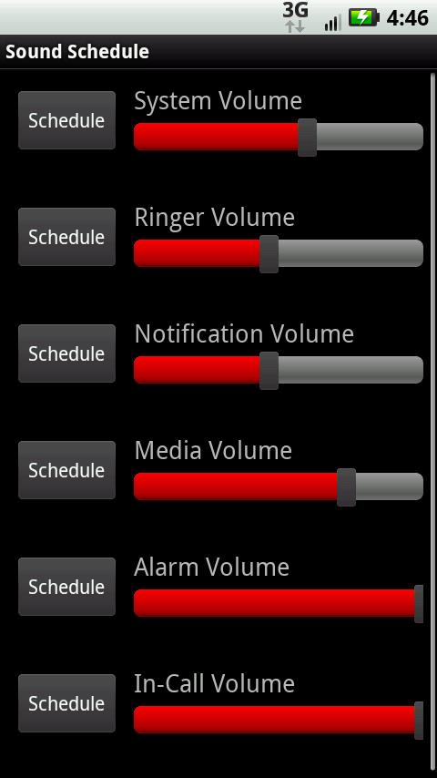 Sound Schedule