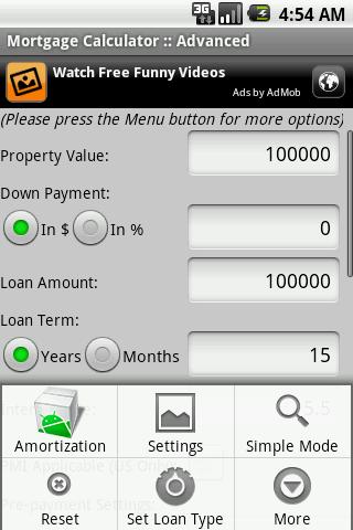 Mortgage Calculator Android Finance