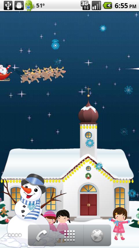 Christmas Town Live Wallpaper Android Themes