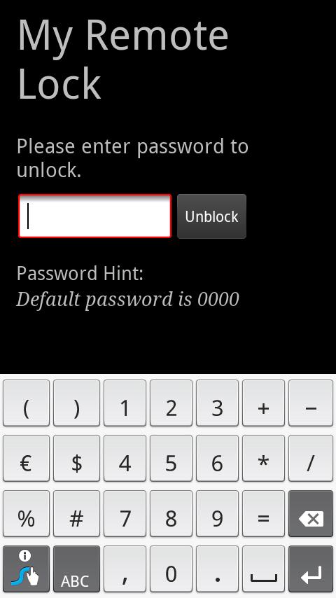 My Remote Lock with App Blocki Android Tools