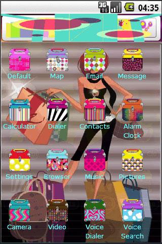Abstract Girl Android Personalization