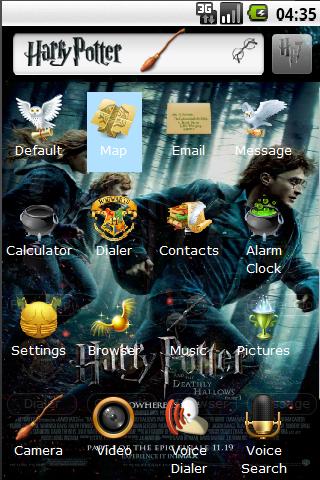 Harry Potter 7 HD Theme Android Themes